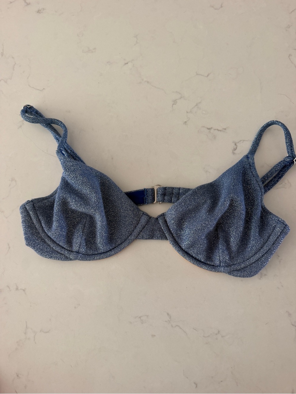 Montce Dainty Bikini Top in Sky Sparkle